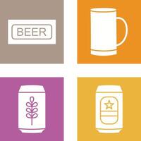 Beer Sign and Beer Mug Icon vector
