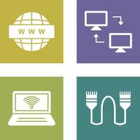 Sharing Systems and World Wide Icon vector