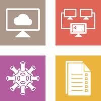 Cloud Systems and Connected Icon vector