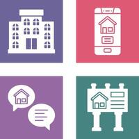 Apartment and Application Icon vector