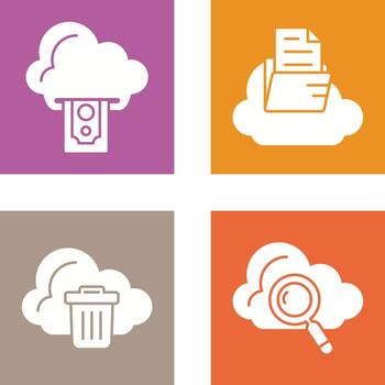 Cloud Computing and Cloud Icon vector