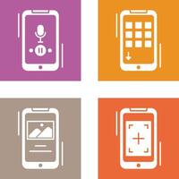 Voice Record and Device Icon vector