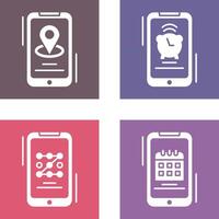 Map and Alarm Icon vector