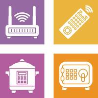 Remote and Antina Icon vector