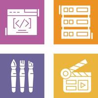 Web Coding ND Server Icon vector