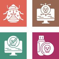 Bug and Virus Icon vector