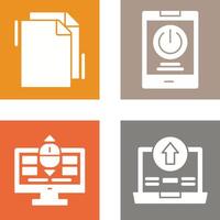 Copy and Power Icon vector