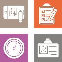 Pathfinder and Checklist Icon vector