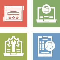 Rating and Data Storage Icon vector