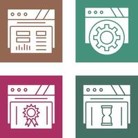 Dashboard and Browser Icon vector