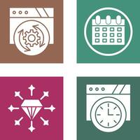 Update and Calendar Icon vector