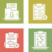 Save List and Task List Icon vector