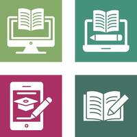 Digital Learning and Written Icon vector