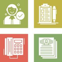 Hire and Check List Icon vector