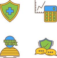 Accounting and Health Icon vector