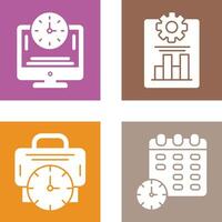 Productivity and Online Time Icon vector