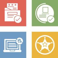 File Protection and Guarantee Icon vector