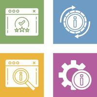 rating and refresh Icon vector