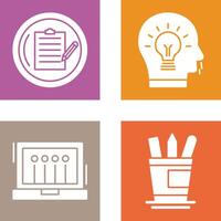 Contract and Idea Icon vector