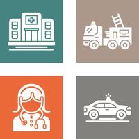 Ssd and Fire Truck Icon vector