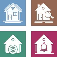 Search and Smart Home Icon vector