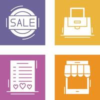 Sale and Purse Icon vector