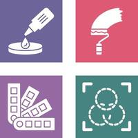 dropper and paint Icon vector
