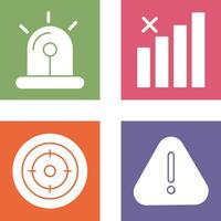 Sire and Block Icon vector