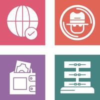 Internet and Spy Icon vector