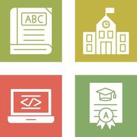 Book and School Icon vector