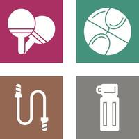 Ping Pong and Basketball Icon vector