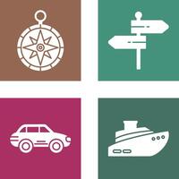 Compass and Direction Icon vector