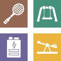 Racket and Swing Icon vector