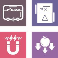 Electrical Circuit and Formula Icon vector