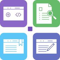 clean code and case study Icon vector