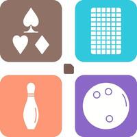 card suits and card backward Icon vector