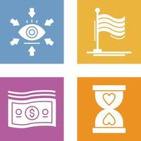 Visualization and Flag Icon vector
