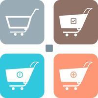 empty cart and confirm order Icon vector
