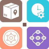 Tracking Services and Time Optimization Icon vector