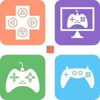 juego de azar controlar y en línea juegos icono vector