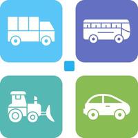 Truck and Bus Icon vector