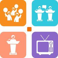 Protest and Debate Icon vector