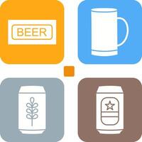 Beer Sign and Beer Mug Icon vector