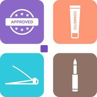 Approved and Creem Icon vector