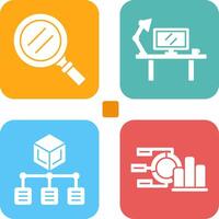 Search and Workspace Icon vector