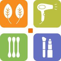 Herb and Hair removal Icon vector