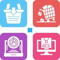 Sale and Add to Basket Icon vector