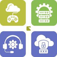 Gaming and Server Icon vector