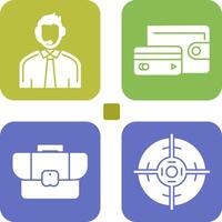 Customer Support and Wallet Icon vector