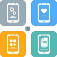 Setting and Favourite Icon vector